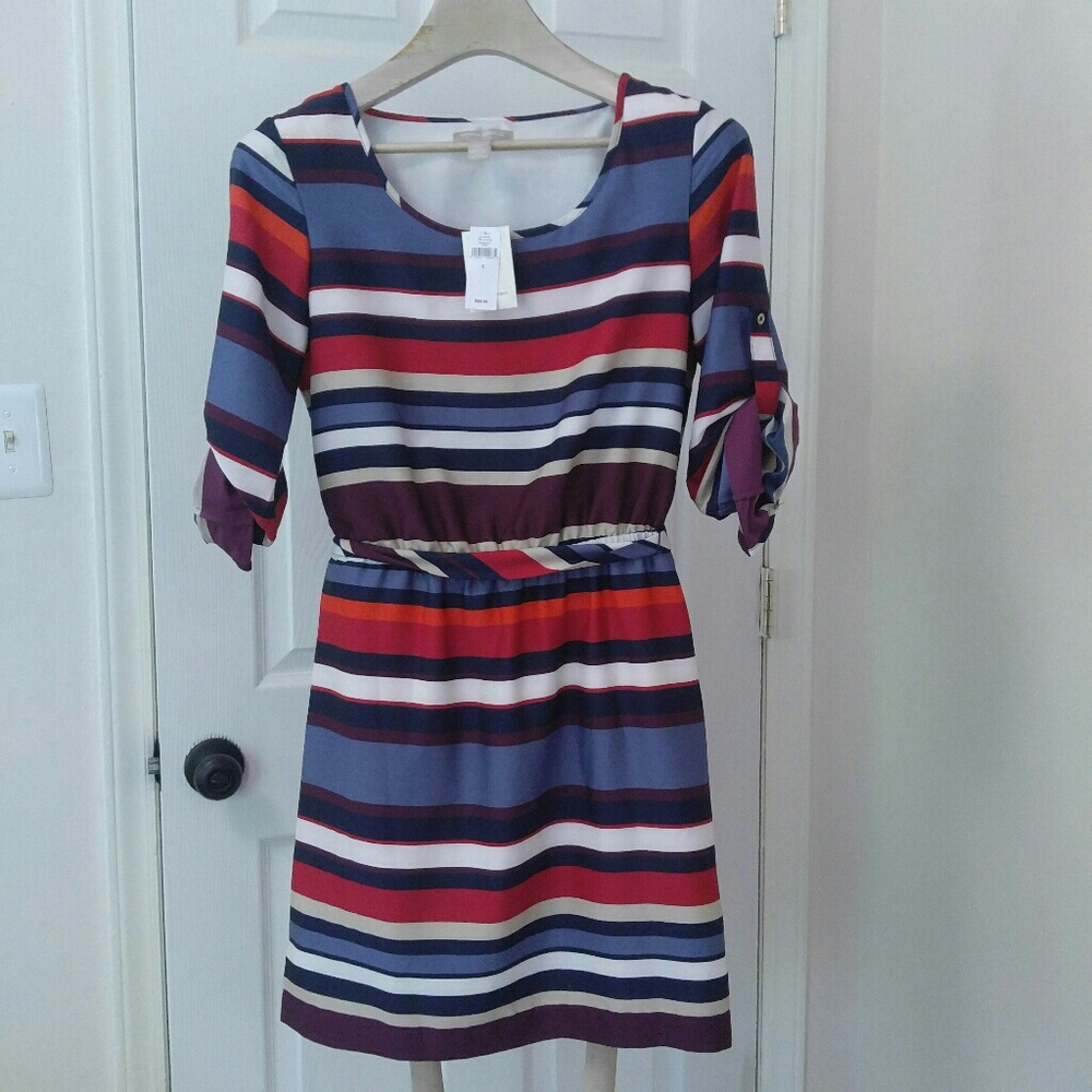 Banana Republic Size 6 Striped Dress NWT New